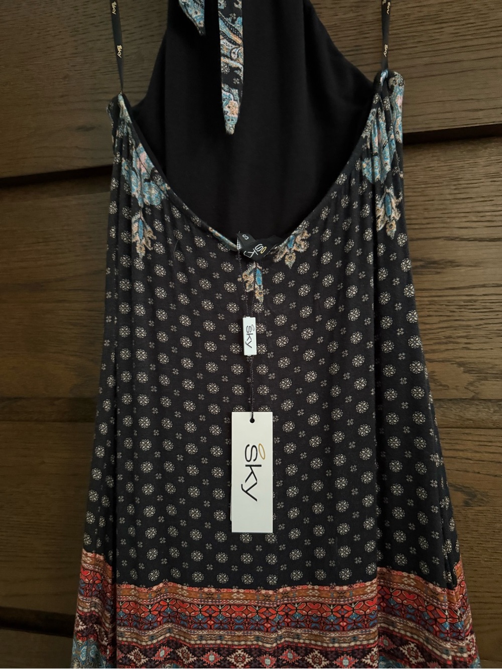 Sky Halter Maxi Dress - Picture 3 of 4